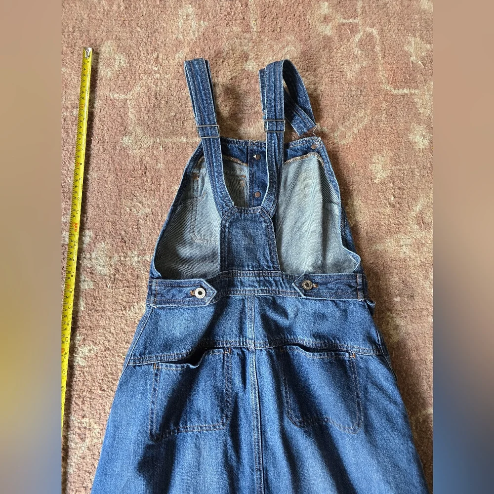 Lucky Brand Apron Style Midi Denim Dress - Picture 4 of 5